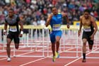 Aries Merritt wins the 110 metres hurdles, 2012 Samsung Diamond League, Crystal Palace, London.